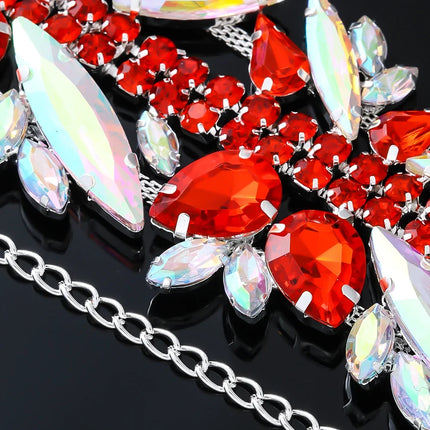 Multicolored Rhinestone Choker Necklace