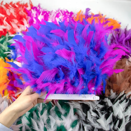 Fluffy Turkey Feathers Trim Ribbon Fringe