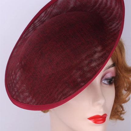 30cm Round Sinamay Fascinator Base DIY Millinery Headpiece Hat Making Blank
