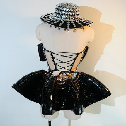 The Stardust Midnight Cabaret Cage Set – Luxury Rhinestone Showgirl Costume