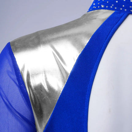 Women's Figure Skating Performance Bodysuit & Rhinestone Mesh Leotard