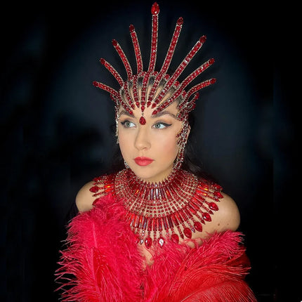 Rhinestone Showgirl Headpiece