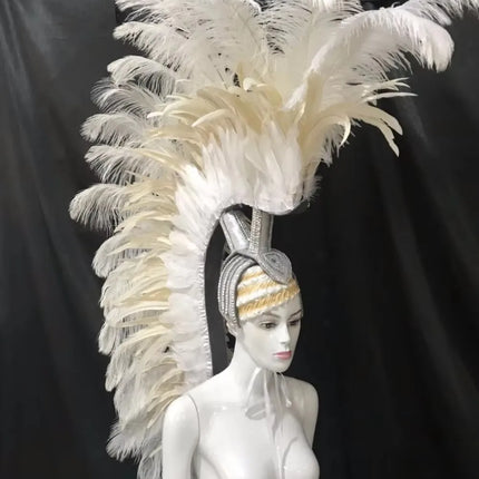 The Stardust Luminary – Premium Feathered Carnival & Samba Halo Headdress