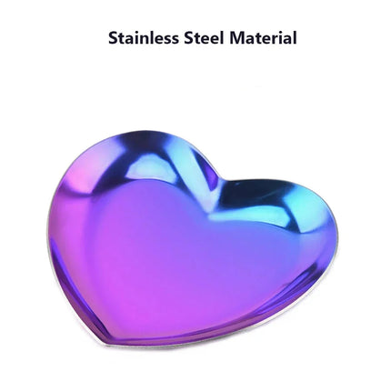 Heart-Shaped Metal Sorting Trays for Rhinestones and Beads