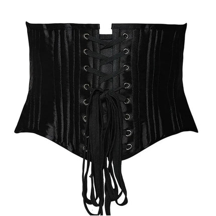 24 Steel Bone Underbust Corset Heavy Duty Waist Trainer Cincher Bustier