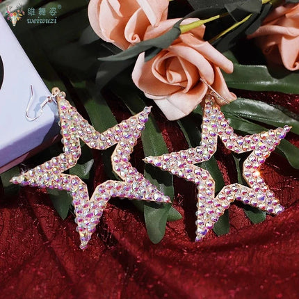 Star Rhinestone Earrings