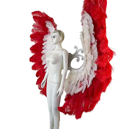 The Stardust Phoenix Wings – Deluxe Feathered Samba Backpiece & Stage Wings