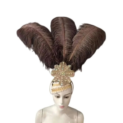 The Stardust Flora Cabaret Crown – Five-Flower Rhinestone Headdress