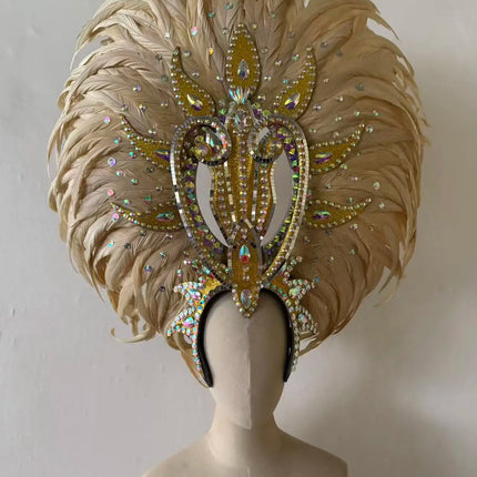 The Stardust Copacabana Feather Crown – Samba Parade Headdress