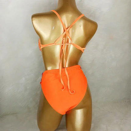 Sparkly Samba Carnival AB Crystal Wire Bra & High-Waisted Panties Costume Set