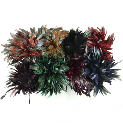 Natural Rooster Saddle Feather Strung Fringe (1 Roll)