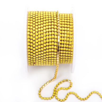 The Stardust Luminary Opal – Premium Opal & Porcelain Glass Rhinestone Cup Chain Trim
