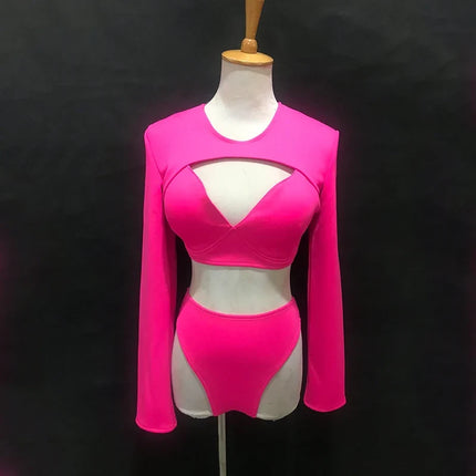The Stardust Electra Performance Set – Long-Sleeve Pole & Gogo Bikini