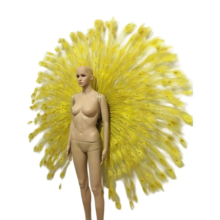 The Stardust Victoria Cabaret – Deluxe Angel Feather Wing & Headdress Stage Costume Set