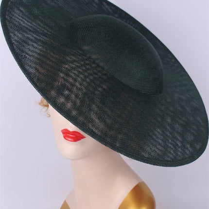 40cm Large Round Sinamay Fascinator Base DIY Millinery Derby Hat Headpiece Mold