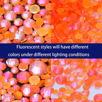1440PC Mix Size SS6-SS20 Mocha Shimmer Neon Glass FlatBack Non-Hotfix Rhinestones
