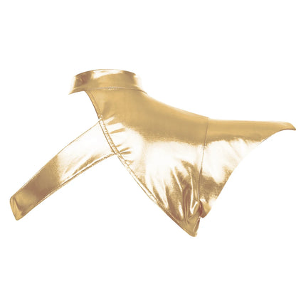 Metallic Gothic Armor Shoulder Shrug Steampunk Pauldron Collar Stage Costume