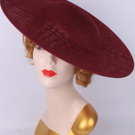 40cm Large Round Sinamay Fascinator Base DIY Millinery Derby Hat Headpiece Mold