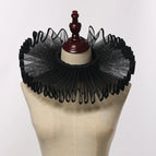 Full Black / One Size / ruffle collar