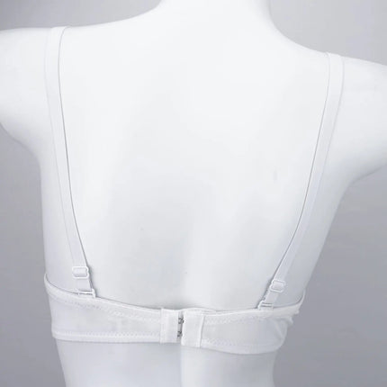Organza Floral & Pearl Bustier Bra Top | Kawaii Stage & Nightclub Bralette