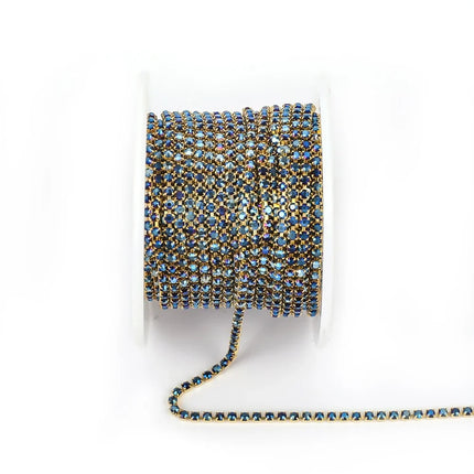 The Stardust Luminary Opal – Premium Opal & Porcelain Glass Rhinestone Cup Chain Trim
