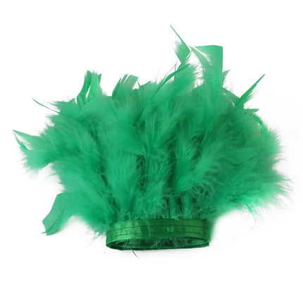 Multicolor Turkey Feather Trim Fringe Fluffy Ribbon