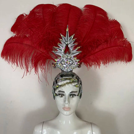 The Stardust Dionysia – Carnival & Samba Feathered Masque Ball Crown