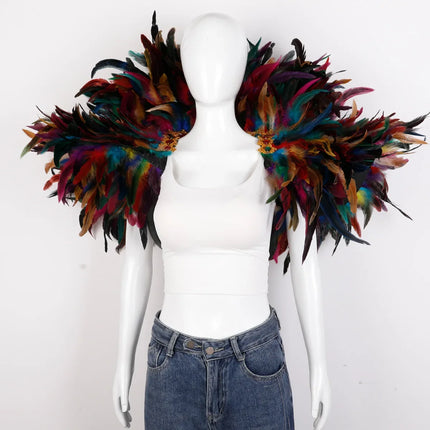 Festival Carnival Feather Shawl