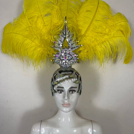 The Stardust Dionysia – Carnival & Samba Feathered Masque Ball Crown