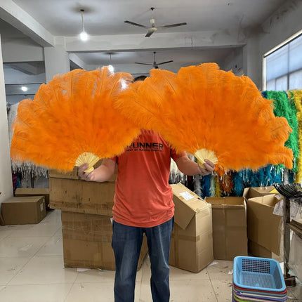 90CM Ostrich Feather Fans
