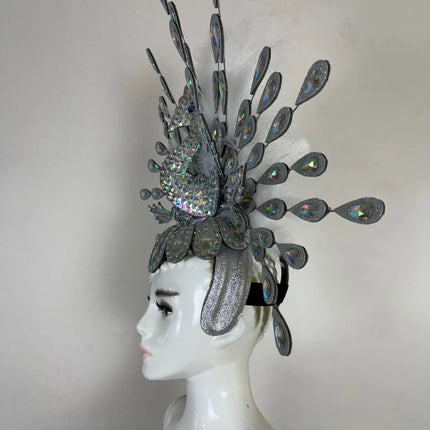 The Stardust Dionysia – Silver Starburst Carnival & Masque Ball Headdress