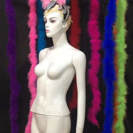 The Stardust Extravaganza Carnival Headdress – Rhinestone & Feather Showgirl Crown
