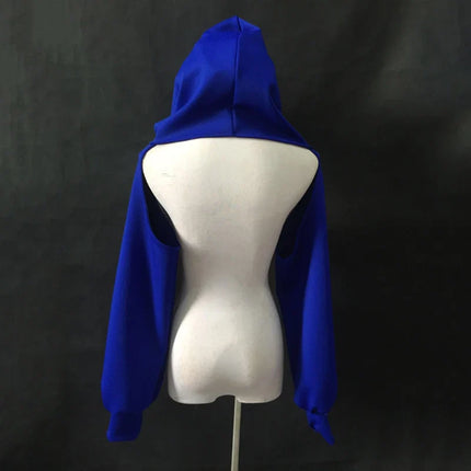 The Stardust Kinetic Cyber Hoodie – Cropped Gogo & Streetwear Dance Top