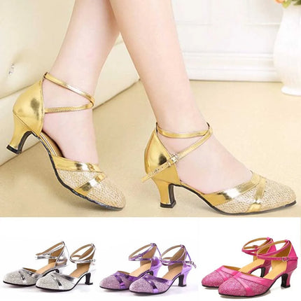 The Stardust Tropicana Latin Dance Heel – Classic Strappy Ballroom Sandal