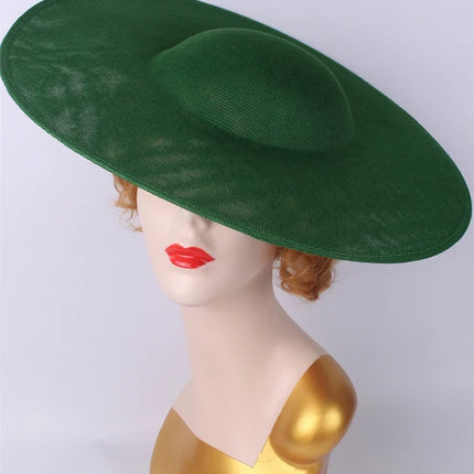 40cm Large Round Sinamay Fascinator Base DIY Millinery Derby Hat Headpiece Mold