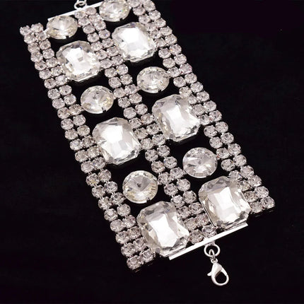 Glass Rhinestone Bracelet