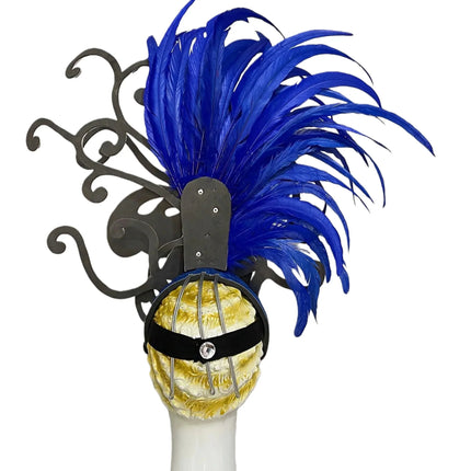 The Stardust Dionysia – Elegant Feathered Samba Carnival & Masquerade Headdress