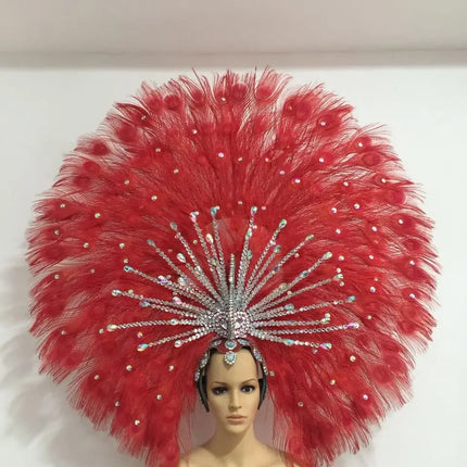 The Stardust Mirage – Premium Mohawk Feather Samba Carnival Headdress