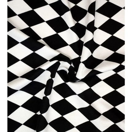 Harlequin Check Long Sleeve Cutout Bodysuit Sexy Circus Clown Stage Dance Bodysuit