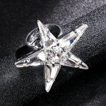 Rhinestone Star Fashion Finger Rings