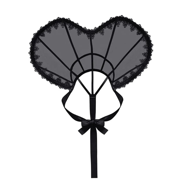Heart-Shaped Standing Lace Medici Collar Gothic Queen Elizabeth Boned Neckpiece