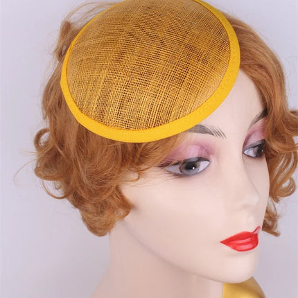 13cm Round & Teardrop Sinamay Fascinator Base DIY Millinery Headpiece Mold