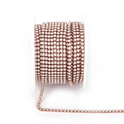 The Stardust Luminary Opal – Premium Opal & Porcelain Glass Rhinestone Cup Chain Trim