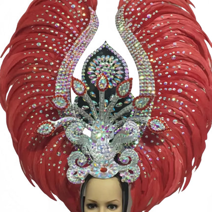 The Stardust Luminary – Premium Feathered Carnival & Samba Halo Headdress