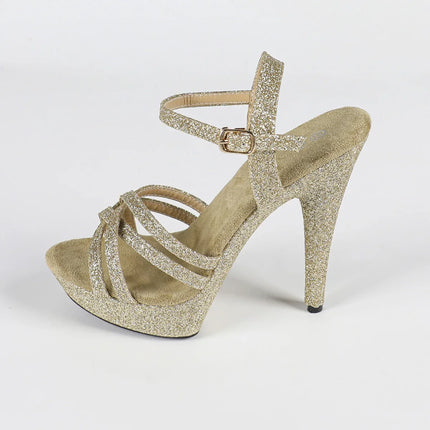 The Stardust Catwalk Stiletto – Luxury Rhinestone Platform Sandals