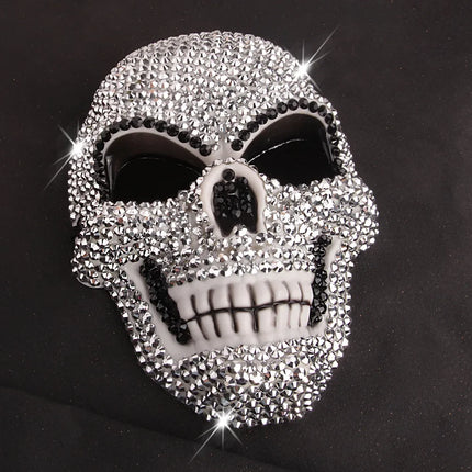 Rhinestone Halloween Horror Mask Glitter Scream Skull Clown Full Face Mask