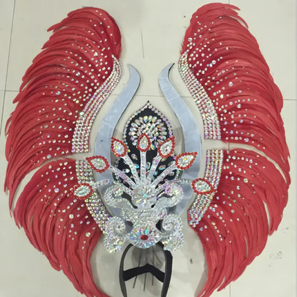 The Stardust Luminary – Premium Feathered Carnival & Samba Halo Headdress