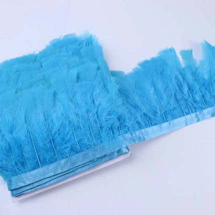 Professional Turkey Feather Fringe Trim 10-15cm