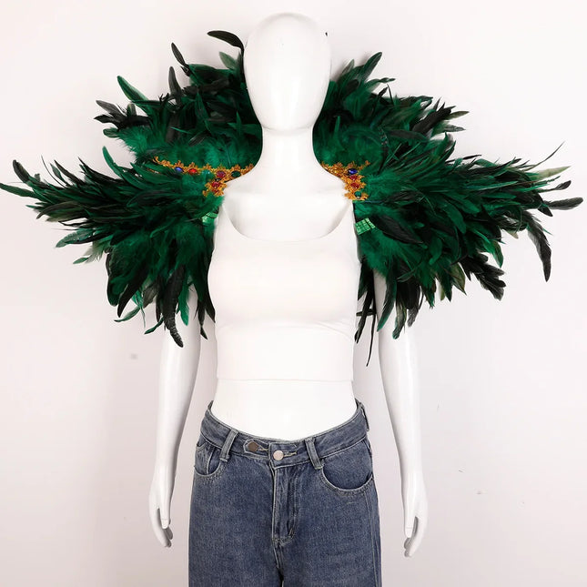 Festival Carnival Feather Shawl