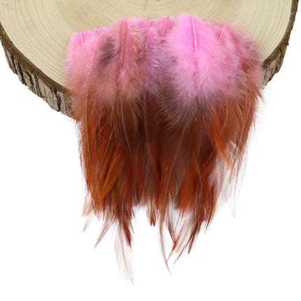 Natural Rooster Craft Feathers Bulk Pack